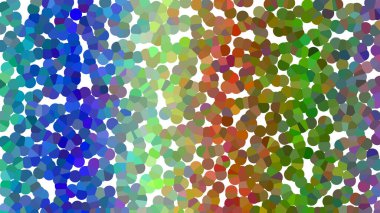 Düzensiz şekillerin renkli mozaiğinin yer aldığı modern enerjik soyut arkaplan.