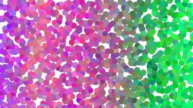 Benekli noktaların canlı soyut deseni mordan yeşile geçişi gösteriyor..