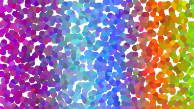 Pürüzsüz renk değişimi ve beyaz arkaplan ile canlı soyut nokta deseni