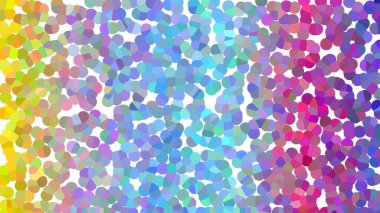 Çarpıcı bir mozaik etki yaratan çok renkli noktalı canlı soyut arkaplan.