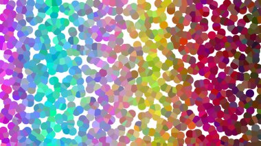 Renkli yuvarlak mozaik parçacıkların eğimli spektrumuna sahip soyut arkaplan