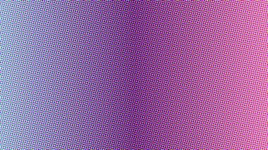 Canlı mavi, pembe yarım ton gradyan desen, retro pop sanat çizgi roman dokusu tasarımı.