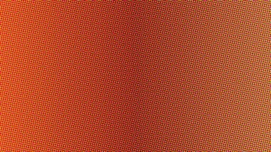 Dinamik kırmızı ve turuncu yarım tonlu nokta deseni canlı, eski tarz bir arkaplan grafiği oluşturur.