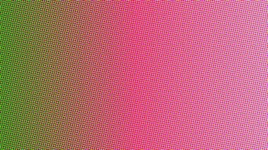 Canlı yeşil, morumsu yarım tonlu nokta deseni dinamik soyut bir arkaplan dokusu oluşturur..