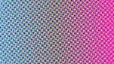 Canlı yarım ton deseni mavi-pembe renk geçişi gösteriyor, modern tasarım elementi
