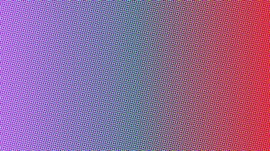 Canlı yarım ton deseni, mor 'dan kırmızı' ya bir eğim etkisi yaratıyor..