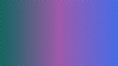 Renkli yarım ton noktalı soyut arkaplan pürüzsüz bir doku tasarımı oluşturur.