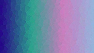 Soyut kristal mozaik deseni, canlı mavi, yeşil, pembe eğimli..