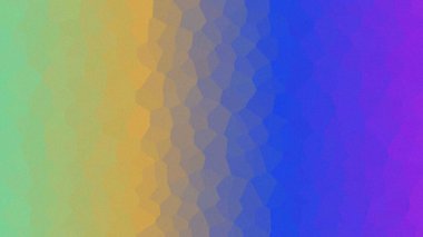 Değişken soyut gradyan. Yeşilden maviye, mora, benzersiz desenli mozaiğe sahip..