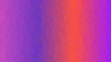 Canlı mor ve turuncu, düşük polimetrik dizaynlı soyut desenli arkaplan.