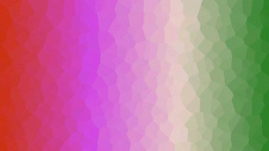 Kırmızı, mor ve yeşil renk eğilimli, desenli canlı ve soyut arkaplan.