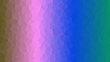 Renkli geometrik mozaik desenli ve eğimli renklere sahip canlı soyut arkaplan.