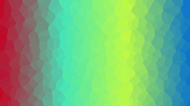 Renkli mozaik desenli soyut arkaplan ve canlı kırmızı mavi gradyan.