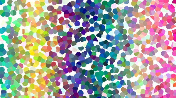 Küçük, canlı, düzensiz renkli noktaların yer aldığı modern sanatsal arkaplan.