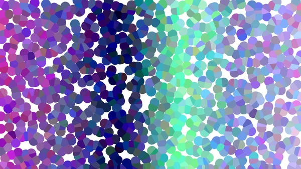 Renkli noktalardan oluşan pürüzsüz bir mozaik içeren hareketli soyut desen.