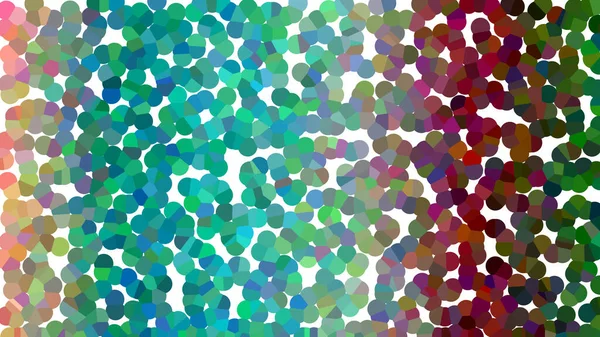 Düzensiz renkli mozaik şekilleri olan canlı soyut dijital sanat arkaplanı.