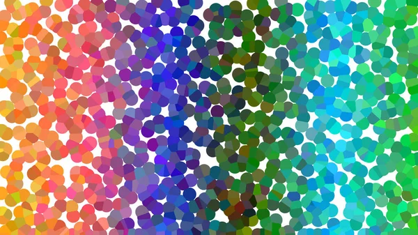 Renk spektrumu ve nokta mozaik tarzıyla görsel olarak çekici tasarım.