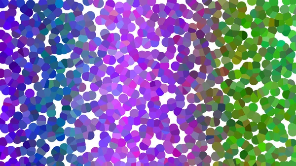 Renkli ve düzensiz noktalardan oluşan hareketli bir grafikle soyut arkaplan