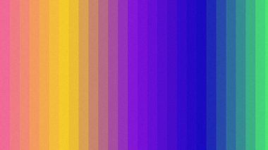 Canlı dikey çizgiler ince tahıl desenli, pürüzsüz bir gökkuşağı gradyanı oluşturuyor.