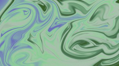 Girdap yeşil ve mor renkli canlı sıvı sanat tasarımı soyut bir arkaplan oluşturuyor.