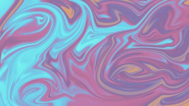 Girdap şeklinde pembe, mor, turuncu sıvı boya dokusuna sahip soyut sıvı sanat arkaplanı.