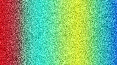 Parlak kırmızı, yeşil, sarı ve mavi parıltılı ses efektli dinamik arkaplan.