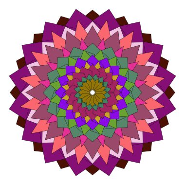 Karmaşık detaylar ve radyal simetri içeren enerjik soyut geometrik mandala sanat eserleri.