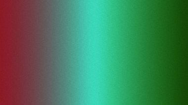 Kırmızı, mavi ve yeşil renk gradyan ve kumlu dokuya sahip soyut arkaplan.