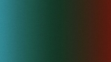 Kırmızı renk gradyanını ısıtmak için pürüzsüz deniz mavisi yeşili ile soyut tahıl arkaplanı