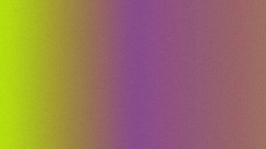 Canlı bir yeşil limon ile mor gradyan arkaplan arasında ince bir dijital gürültü dokusu var..