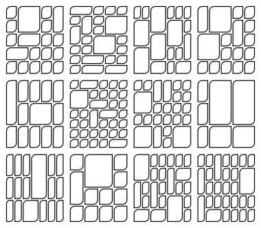 Clean Organic Asymmetric Leaf Bento Grid Layout Designed for Nature Inspired Creative Uses and Branding Tasks