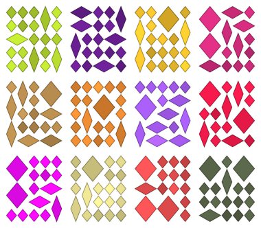 Premium diamond rhombus grid format created for versatile use across diverse creative design applications