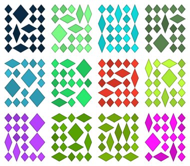 Balanced diamond rhombus grid pattern created for smooth elegant contemporary layout driven compositions