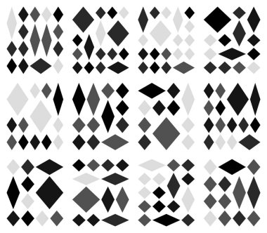 Elegant diamond rhombus bento layout tailored for high end branding designs requiring refined structure