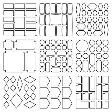 Refined outline bento grid mix assets ideal for building elegant visually consistent design compositions