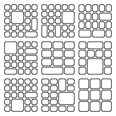 Minimalist ticket artwork shaped through sleek inverted design paired with cohesive bento grid principles