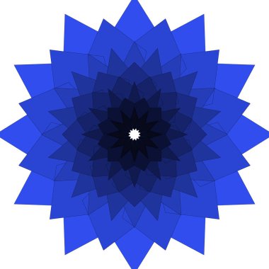 Parlak Soyut Mandala Sanat Çalışması Pürüzsüz Sanatsal Uyumlu Parlak Renkli Desen