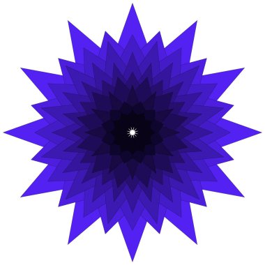 Benzersiz renklere ve cesur görsel tarzlara sahip soyut geometrik çiçek mandala sanat eserleri