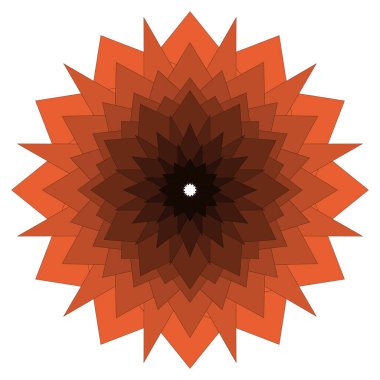 Renkli geometrik ahengi vurgulayan soyut mandala çiçekli sanat eserleri ve pürüzsüz yaratıcı sanatsal akış