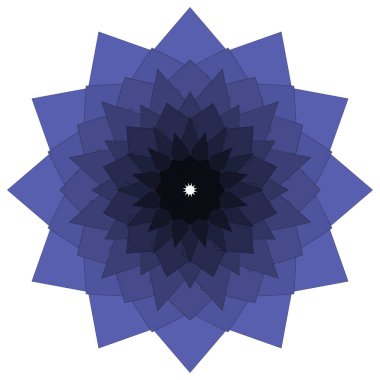 Canlı Geometrik Lotus Mandala Parlak Sanatsal Renklerle Dekoratif Soyut Formda