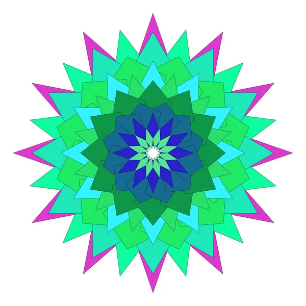 Renkli mandala sanat eserleri soyut tarzda yaratıldı yumuşak armonik sanatsal detaylarla