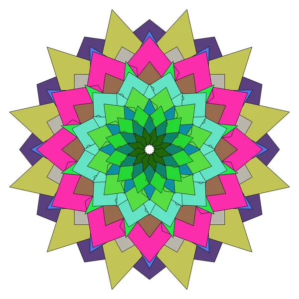 Geometrik mandala çiçek sanatı ev içi ve duvarlarına canlı bir karakter ekliyor