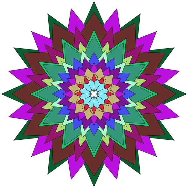 Gösterişli ev dekorasyonu için tasarlanmış parlak sanatsal mandala tasarımı.