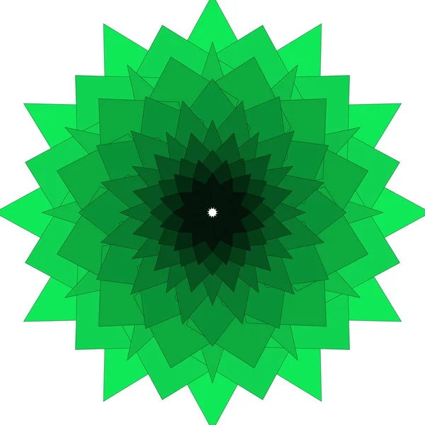 Yumuşak soyut geometrik çizgiler ve sanatsal görsel denge içeren renkli mandala çiçeği çizimleri