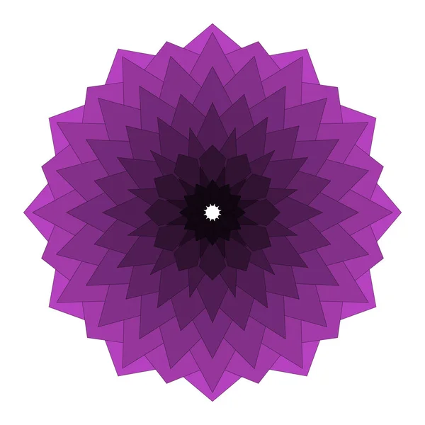 Geometrik mandala çiçeği yaratımı, canlı soyut renkler, zengin sanatsal stil ve dengeli biçim sunar.