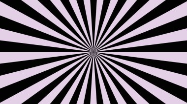 Radyasyon çizgileri olan siyah ve açık renkli bir radyan güneş patlaması deseni.