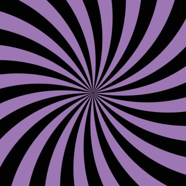 Merkezden yayılan siyah ve mor çizgili ışınlar...