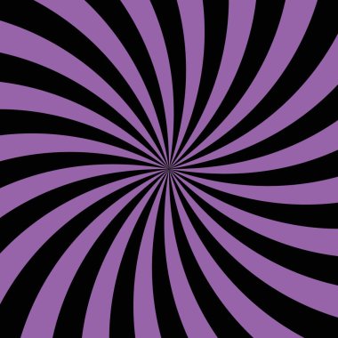 Görüntünün merkezinden siyah ve menekşe ışınları yayılıyor