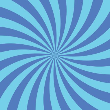 Değişen mavi ve açık mavi çizgilerin dinamik girdabı dışarıya doğru yayılır.