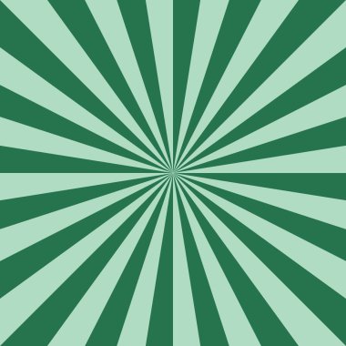 Yeşil ve açık yeşil ışınlar merkezi bir noktadan yayılır